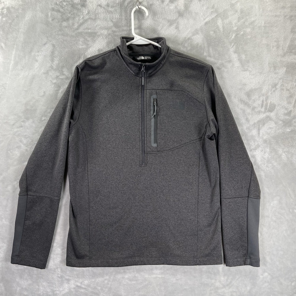 The North Face Sweater mens Medium Canyonlands Half 1/2 Zip Fleece Pullover Gray